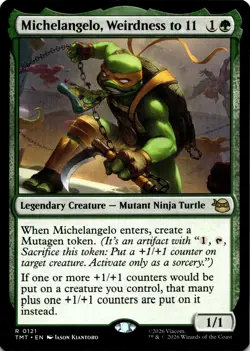 Michelangelo, Weirdness to 11 0121 NM Teenage Mutant Ninja Turtles R MTG - Image 1
