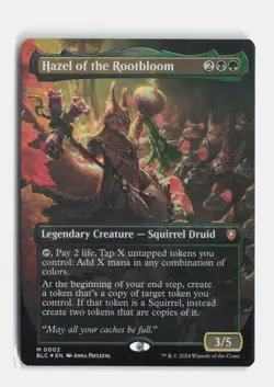 Hazel of the Rootbloom (Borderless) 2 Foil Commander: Bloomburrow MTG NM - Image 1