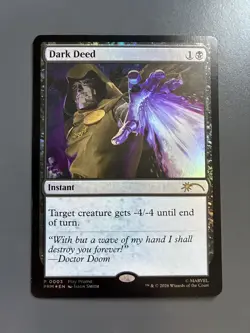 MTG Foil Dark Deed Doctor Doom 0003 Promo Standard Showdown Foil LP - Image 1