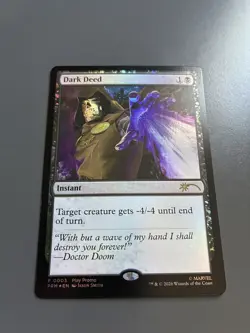MTG Foil Dark Deed Doctor Doom 0003 Promo Standard Showdown Foil LP - Image 3