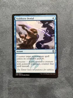 Stubborn Denial 56 Uncommon Khans of Tarkir Magic: The Gathering Near Mint - Image 1