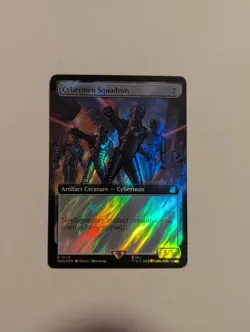 Cybermen Squadron Extended Art Surge Foil WHO MTG - Image 1