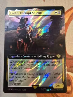 Lotho, Corrupt Shirriff Surge Foil and Extended art mtg Lord of the Rings NM - Image 1