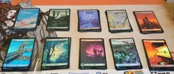 75x Marvel Super Heroes FOIL Full Art Lands MTG NM See Below For Specs 🔥 - Image 1