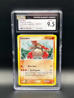 Pokemon Groudon -EX Hidden Legends Holo Secret Rare 102/101 - CGC 9.5 Mint+ - Image 2