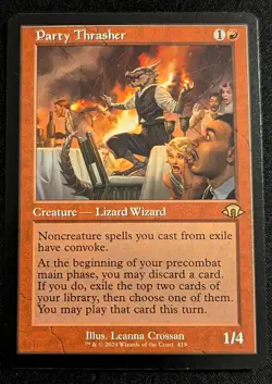 MTG - Party Thrasher RETRO FRAME - Modern Horizons 3 - Pack Fresh!! - Image 1
