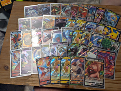 Pokemon TCG Sword & Shield 35 Card Holo Lot V & GX Nihilego GX Guzzlord GX - Image 1