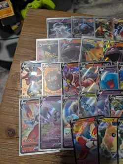Pokemon TCG Sword & Shield 35 Card Holo Lot V & GX Nihilego GX Guzzlord GX - Image 2