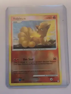 Vulpix 107/123 Common Mysterious Treasures Pokemon Reverse Holo LP - Image 1