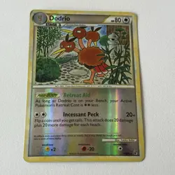 Pokemon TCG Dodrio 11/90 2010 Undaunted Reverse Holo Rare Card - MP - Image 2