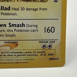 Pokemon TCG Light Toxtricity Black Star Promo SWSH137 Holo NM Celebrations - Image 5