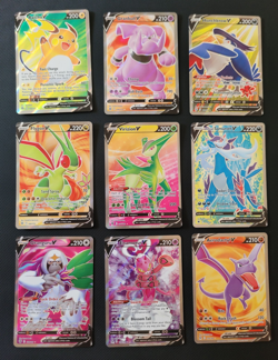 Pokemon 17-Card Full Art Lot - Sword & Shield Era (Raichu, Samurott, and more) - Image 1