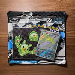Pokemon Black Bolt SV10.5 3-Pack Tech Sticker Collection - Image 1