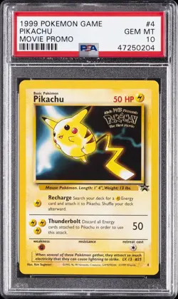 1999 POKEMON GAME MOVIE PROMO #4 PIKACHU PSA 10 - Image 1