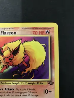 Pokemon TCG Flareon 19/64 Non Holo Jungle Set MP - Image 3