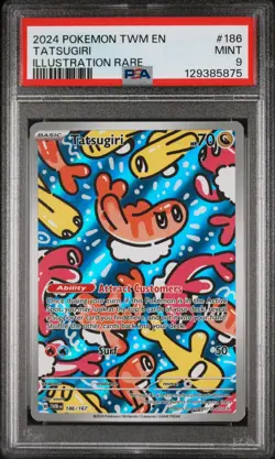 Tatsugiri 186 Illustration Rare Pokemon Twm En-Twilight Masquerade NM PSA 9 - Image 1