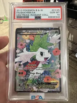 Shaymin EX RC21/RC25 PSA 10 - 2013 Pokemon B&W Leg. Treas. Radiant Collection - Image 1