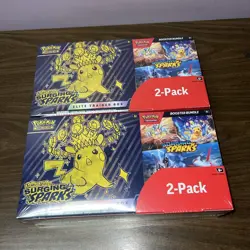Pokemon Surging Sparks Elite Trainer Box + Booster Bundle, 2-pack ~ Costco Set - Image 1