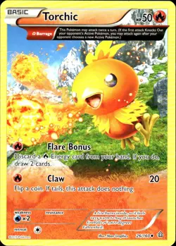 Torchic 26/160 Uncommon Primal Clash Pokemon Lightly Played - Image 1