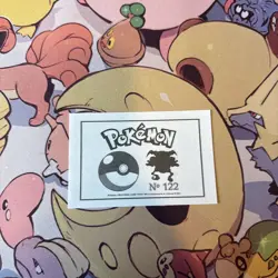 Mr. Mime #122 - 2022 Pokemon Indigo League Sticker Set (Peru) - Image 2