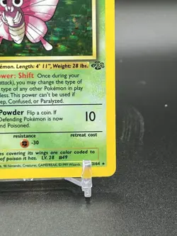 1999 Pokemon Jungle Venomoth 1st Edition Holo Rare 13/64 LP - Image 5