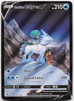 Ice Rider Calyrex V TG14/TG30 Holo Astral Radiance Trainer Gallery Pokemon NM - Image 1