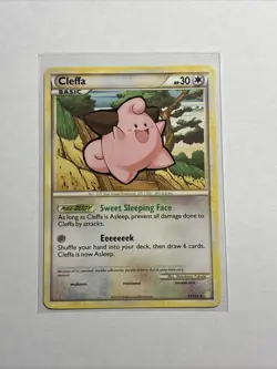 Pokemon TCG Cleffa Heartgold & Soulsilver 17/123 Regular Rare - Image 1