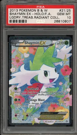 Pokemon Shaymin EX Legendary Treasures Radiant Collection RC21/RC25 PSA 10 - Image 1