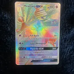 Mewtwo GX Secret Rare Shining Legends Pokemon TCG 76/73 NM Near Mint - WOW - Image 1