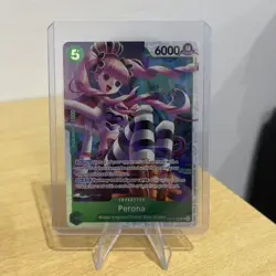 Perona OP14-033 SR English The Azure Sea's Seven - One Piece Card - NM - Image 1