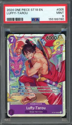 PSA 9 Luffy-Tarou ST18-005 EN One Piece B17 - Image 1