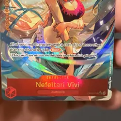 Bandai One Piece Nefeltari Vivi OP04-118 Secret Rare Foil Alt Art 4000/7 - Image 3