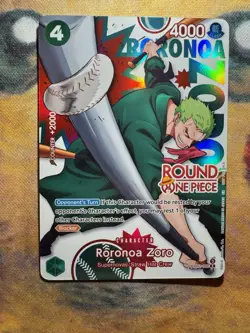 Roronoa Zoro One Piece Round 1 Promo PRB02-006 English - Image 1