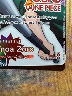 Roronoa Zoro One Piece Round 1 Promo PRB02-006 English - Image 3