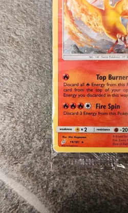 Pokemon Tcg Moltres Holo 19/181 Sun & Moon Team Up Stamped Sealed Promo Card - Image 5