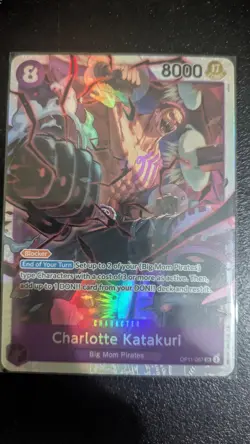 Bandai One Piece Card Game - Charlotte Katakuri OP11-067 SR Alt Art Foil Eng - Image 1