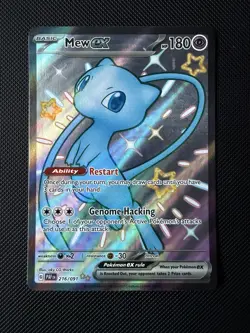 Mew ex 216/091 Paldean Fates Full Art Pokemon - Image 1