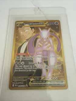 Pokemon TCG Destined Rivals Team Rocket's Mewtwo EX Card 240/182 - Image 1