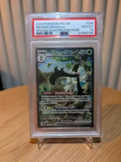 Meowscarada ex 256/193 PSA 10 Gem Mint Special Illustration Rare Pokemon - Image 1