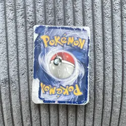 Pokemon TCG Hitmonchan Base Set Holo Rare 7/102 Unlimited Heavily Damaged - Image 2