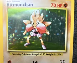 Pokemon TCG Base Set Unlimited 7/102 Hitmonchan Holo Rare - Image 2