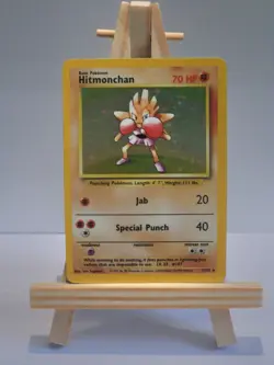 Hitmonchan 7/102 Pokemon Card TCG Base Set Unlimited Holo - Image 1