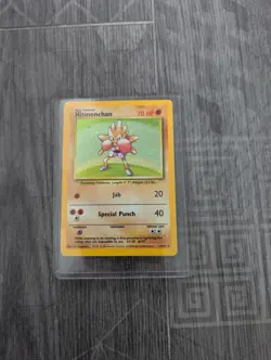 Pokemon TCG Hitmonchan 7/102 Base Set Holo Unlimited Card - Image 3