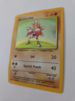 Hitmonchan Holo Card 7/102 Pokemon TCG Base Set 1999 Unlimited - Image 2