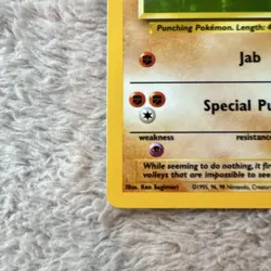 Hitmonchan 7/102 Base Set Unlimited Holo Rare Pokemon TCG English 1999 - Image 5