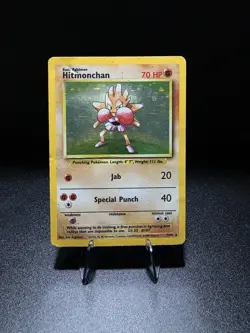Pokemon TCG Hitmonchan 7/102 Base Set Holo Unlimited Card HP - Image 1