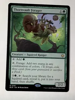 Thornvault Forager 197 Rare Bloomburrow Magic: The Gathering Near Mint - Image 1