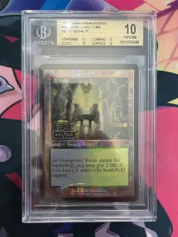 BGS 10 - Overgrown Tomb (Retro Frame) (Serial Numbered) Ravnica Remastered Foil - Image 1