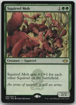 Squirrel Mob #286 Rare Modern Horizons 2 Magic: The Gathering LP - Image 1