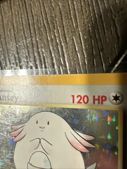Pokemon Chansey Holo Rare TCG Card Base Set Unlimited 3/102 LP - Image 2